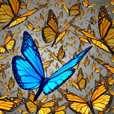 butterflies symbolizing hope for Alzheimers and Parkinsons