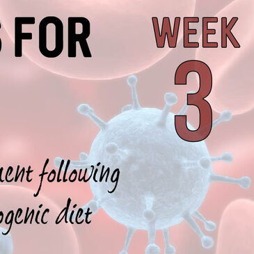 Week 3: colds and ketogenic diets