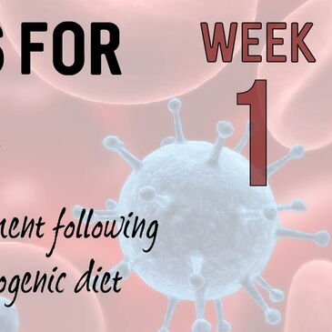 week 1: fasting for ketogenic diet