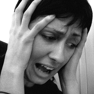 anxious woman having a panic attack