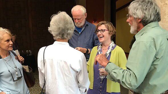 connecting with attendees at the i3 presentation