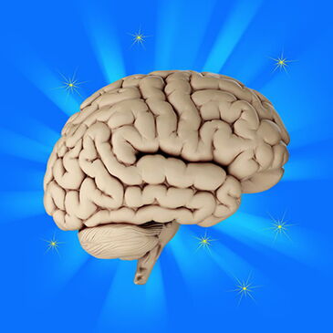 glowing healthy brain from eating a ketogenic diet