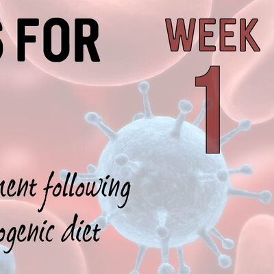 week 1: fasting for ketogenic diet